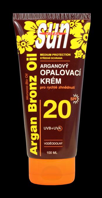 VIVACO SUN Arganový opaľovací krém OF20 tuba 100 ml