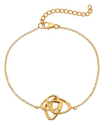 Hot Diamonds Pozlátený náramok s pravým diamantom Golden Edit Hope DL708