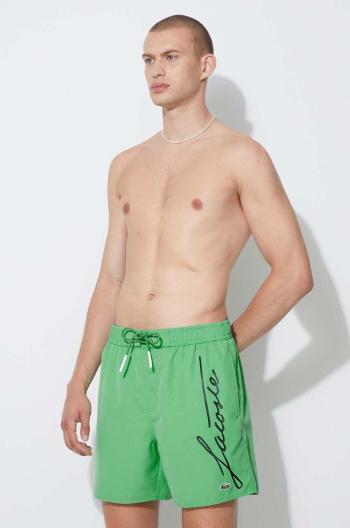 Plavkové šortky Lacoste MH2699-6XP, zelená farba