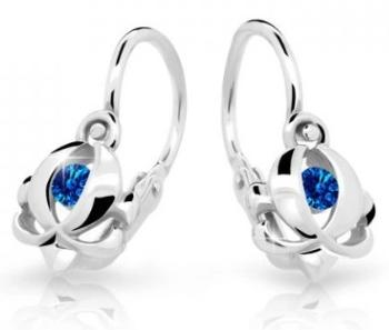 Cutie Jewellery Detské náušnice z bieleho zlata C2218-10-X-2 modrá