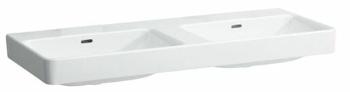Dvojumývadlo Laufen Pre S 130x46 cm bez otvoru pre batériu H8149680001091