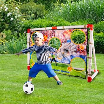 Futbalová bránka s tréningovou podložkou