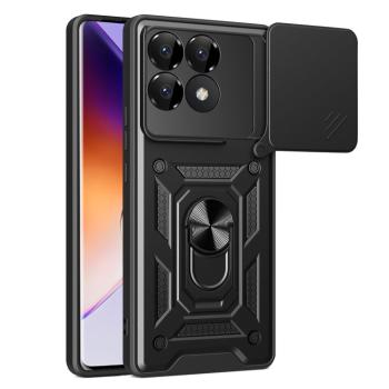 RING CAMERA Kryt s držiakom pre Xiaomi Poco F6 Pro čierny