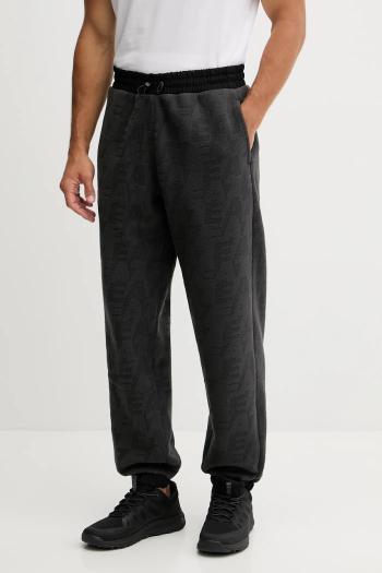 Tepláky EA7 Emporio Armani čierna farba, vzorované, AF16804.7M000983