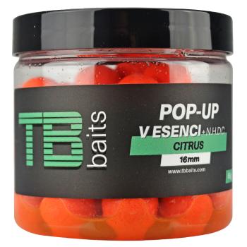 Tb baits plávajúce boilie pop-up orange citrus + nhdc 65 g-16 mm