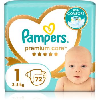 Pampers Premium Care Size 1 jednorazové plienky 2-5 kg 72 ks