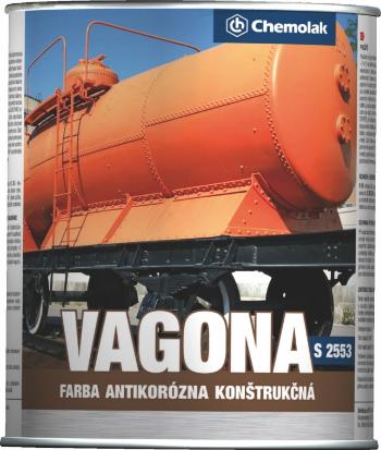 VAGONA S 2553 - Polomatná konštrukčná antikorózna farba RAL 9002 - šedobiela 0,8 L