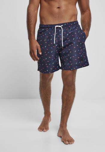 Urban Classics Pattern Swim Shorts sunglasses aop - XXL