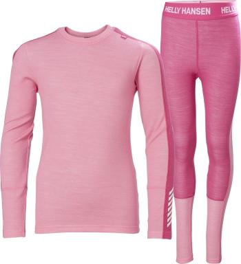 Helly Hansen JR Lifa Merino Midweight Set Sugar Pink 176/16 Technická spodná vrstva