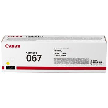 CANON 067 Y - originálny toner, žltý, 1250 strán