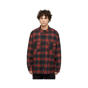 Dickies  x spitfire flannel ls shirt  Košele s dlhým rukávom Červená