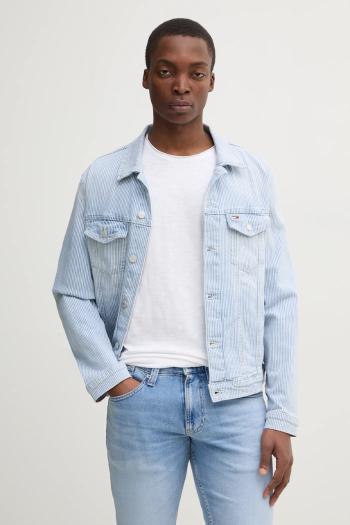 Rifľová bunda Tommy Jeans pánska, prechodná, DM0DM21048