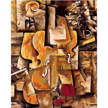 Maľovanie podľa čísel – Husle a hrozno (Picasso) (HRAmal01183nad)