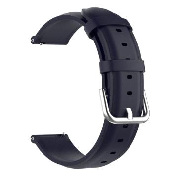 BStrap Leather Lux remienok na Garmin Vivoactive 5, navy blue