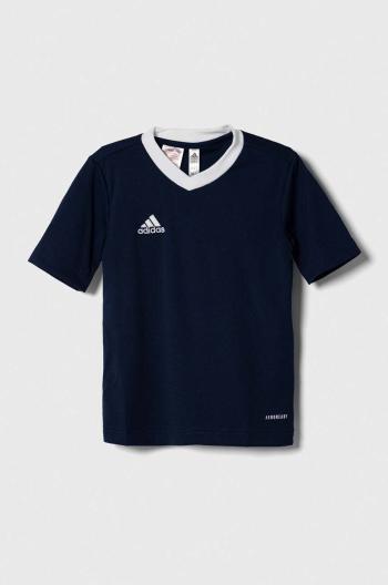Detské tričko adidas Performance ENT22 JSY Y tmavomodrá farba, vzorované