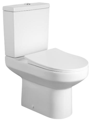 AQUALINE - VERMET WC kombi mísa, spodný/zadný odpad, biela VR038