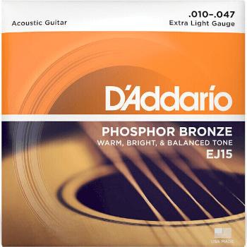 D'Addario EJ15-3D Struny pre akustickú gitaru