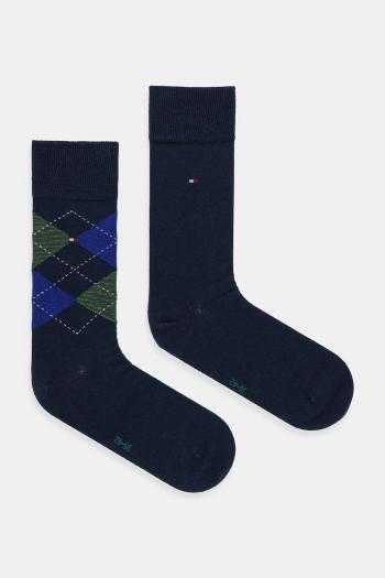 Ponožky Tommy Hilfiger 2-pak tmavomodrá farba, 100001495