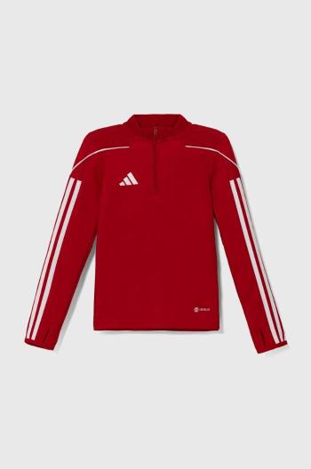 Detská mikina adidas Performance TIRO23L TR TOPY červená farba, s nášivkou, HS3489