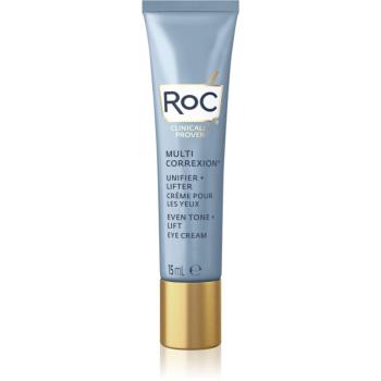 RoC Multi Correxion Even Tone + Lift vyhladzujúci a rozjasňujúci očný krém proti vráskam a tmavým kruhom 15 ml