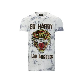 Ed Hardy  Los tigre t-shirt white  Tričká s krátkym rukávom Biela