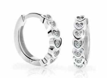 Cutie Diamonds Detské kruhové náušnice z bieleho zlata s briliantmi C3340-10-10-X-2-D