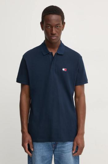 Bavlnené polo tričko Tommy Jeans jednofarebné, DM0DM18314