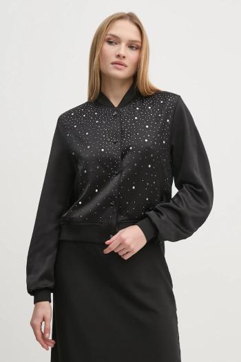 Bunda Dkny dámska, čierna farba, prechodná, P4JJZXIZ