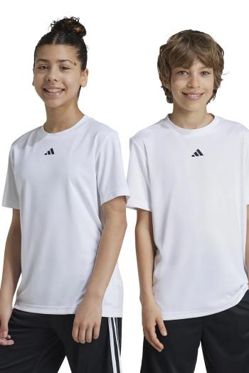 Detské tričko adidas J TR-ES T biela farba, s potlačou, IW0853