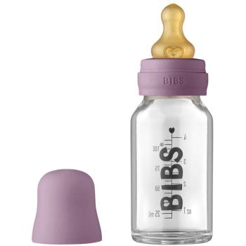 BIBS Baby Glass Bottle 110 ml dojčenská fľaša Mauve 110 ml