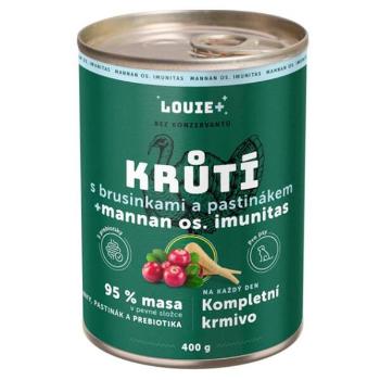 LOUIE Morčacie s brusnicami a prebiotikami konzerva pre psov 400 g