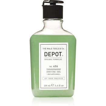 Depot No. 406 Transparent Shaving Gel gél na holenie brushless 100 ml