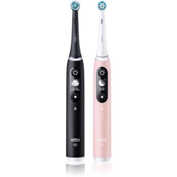 Oral B iO6 elektrická zubná kefka DUO Black & Pink Sand 2 ks