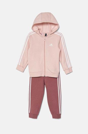 Tepláková súprava pre bábätká adidas I 3S FZ FLOG ružová farba, IV7410