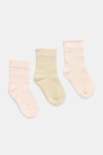 Ponožky pre bábätká United Colors of Benetton 2-pak ružová farba, 6AO30703Y