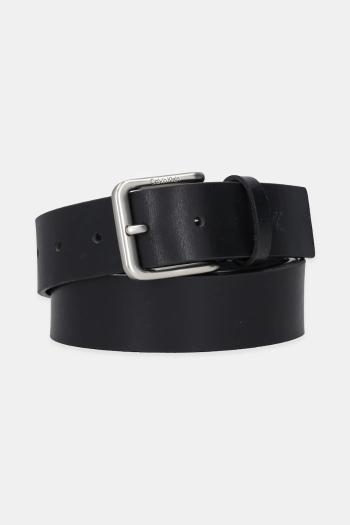 Kožený opasok Calvin Klein čierna farba, LV04G7023G