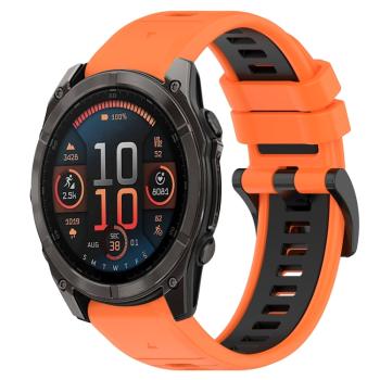 SPORTY Vymeniteľný silikónový remienok Garmin Fenix 8 47mm oranžový