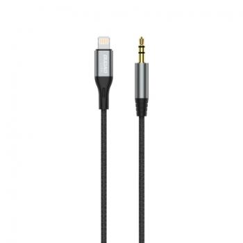 Dudao L11Pro audio kábel Lightning / 3.5mm mini jack, sivý (L11PRO)