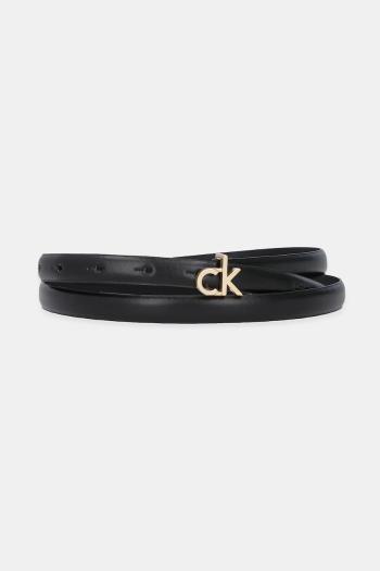 Kožený opasok Calvin Klein čierna farba, LV04F7034G