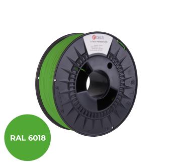 Tlačová struna (filament), 3DF-P-PLA1.75-6018, C-TECH PREMIUM LINE, PLA, zeleno - žltá, RAL6018, 1,75mm, 1kg