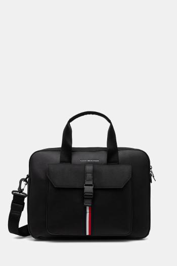 Taška Tommy Hilfiger čierna farba, AM0AM13478