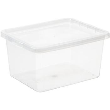 Plast Team - Úložný box 20 l, 42,5 × 33 × 21,3 cm Basic box, číry (22960800)