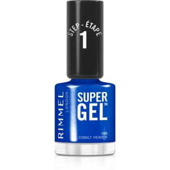 Rimmel Super Gel gélový lak na nechty bez použitia UV/LED lampy odtieň 100 Cobalt Heaven 12 ml