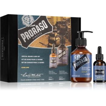 Proraso Set Beard Original darčeková sada na bradu pre mužov Azur Lime