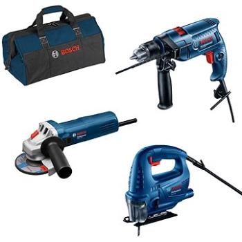 Bosch GSB 550 + GWS 750 + GST 700 + taška na náradie, kartón (0.615.990.M3L)