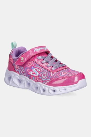 Detské tenisky Skechers HEART LIGHTS ružová farba, 303257L