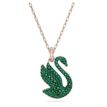 Swarovski Nežný bronzový náhrdelník s Labutím Iconic Swan 5650067