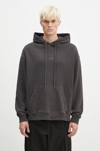 Bavlnená mikina KSUBI Hit List Biggie Hoodie pánska, čierna farba, s kapucňou, s nášivkou, MFA24FL001