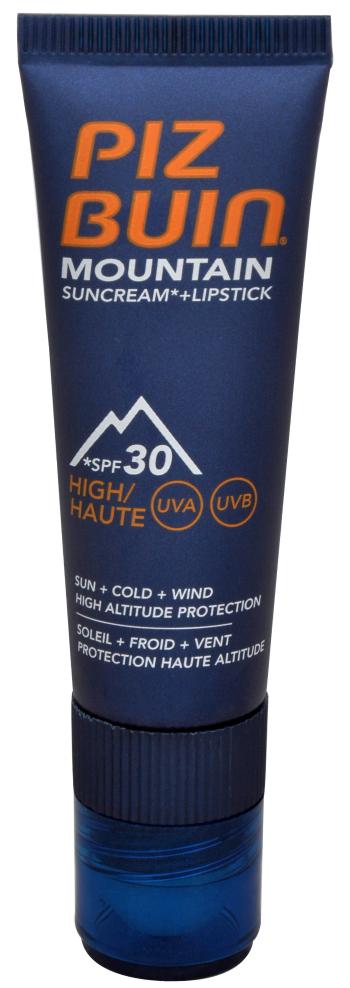 Piz Buin Slnečný krém SPF 30 a ochranný balzám na pery SPF 30 2 v 1 (Mountain Combi "2 in 1" Sun Cream a Lipstick) 20 ml + 2,3 ml