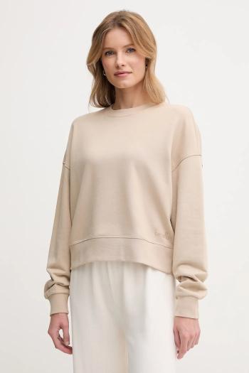 Bavlnená mikina United Colors of Benetton béžová farba, s potlačou, 3UNID109A